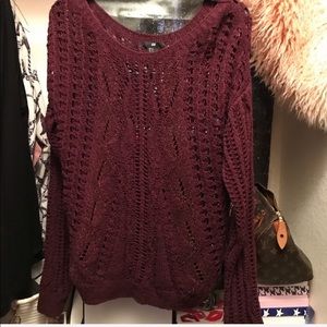 Burgundy Sweater